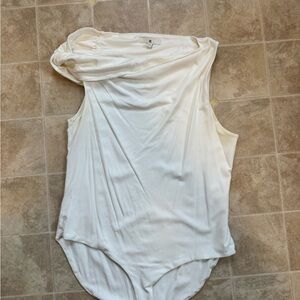 Banana Republic Off-White Sleeveless Bodysuit